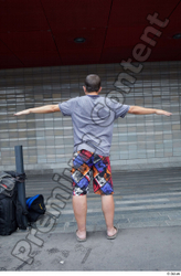 Whole Body Man T poses White Casual Average Standing Street photo references